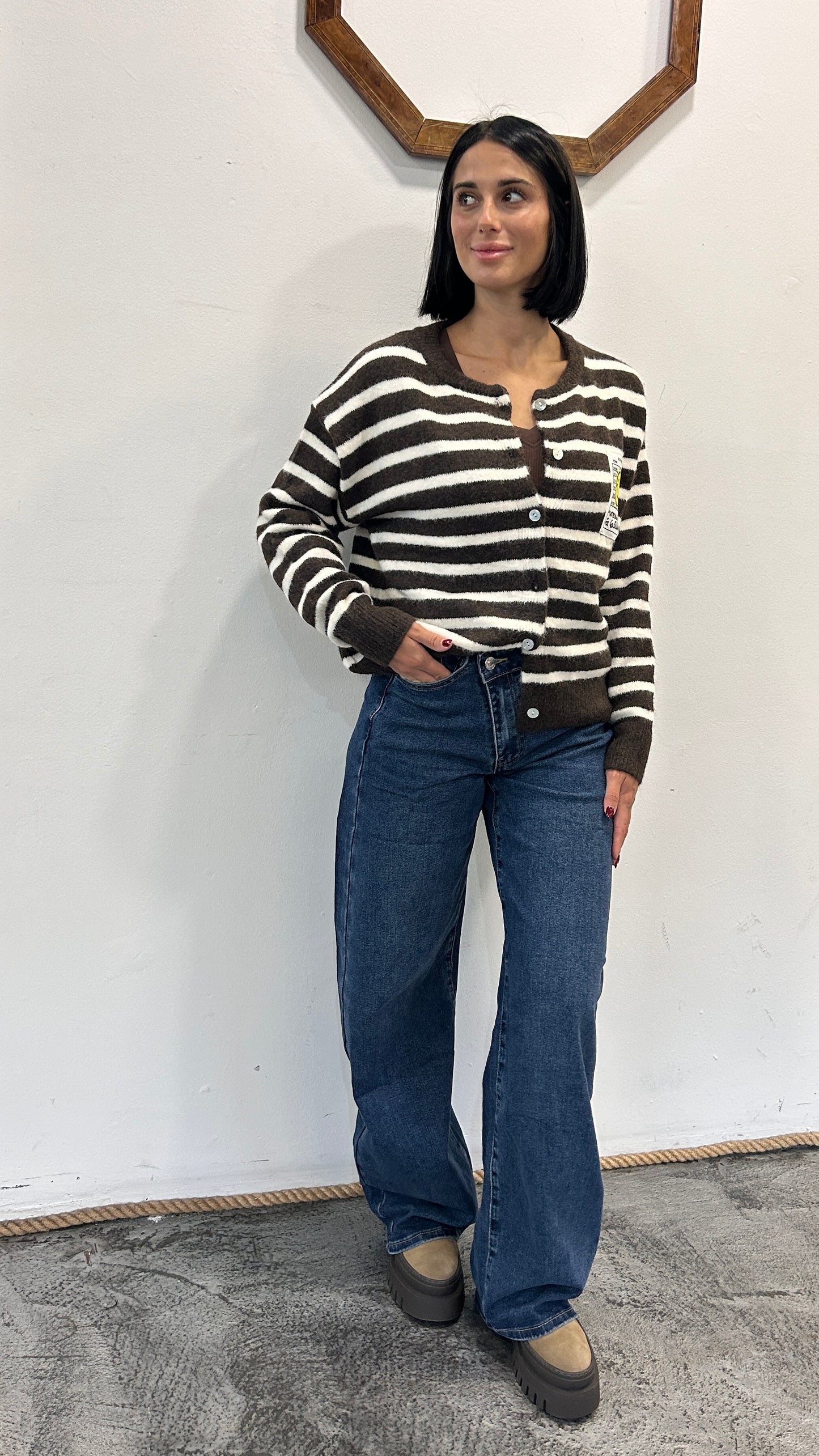 Cardigan con bottoni Ipomea