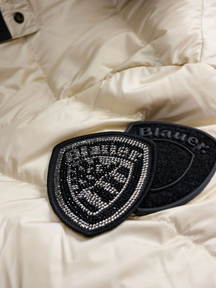 Piumino lungo con pelliccia Kristin