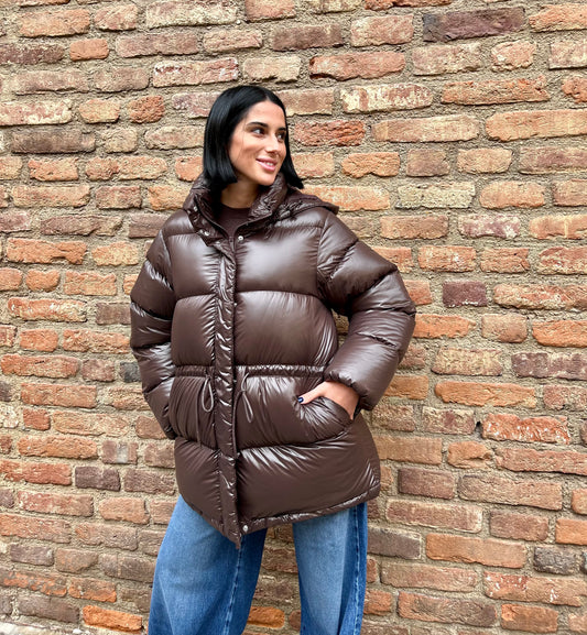 Piumino medio con laccio Livia