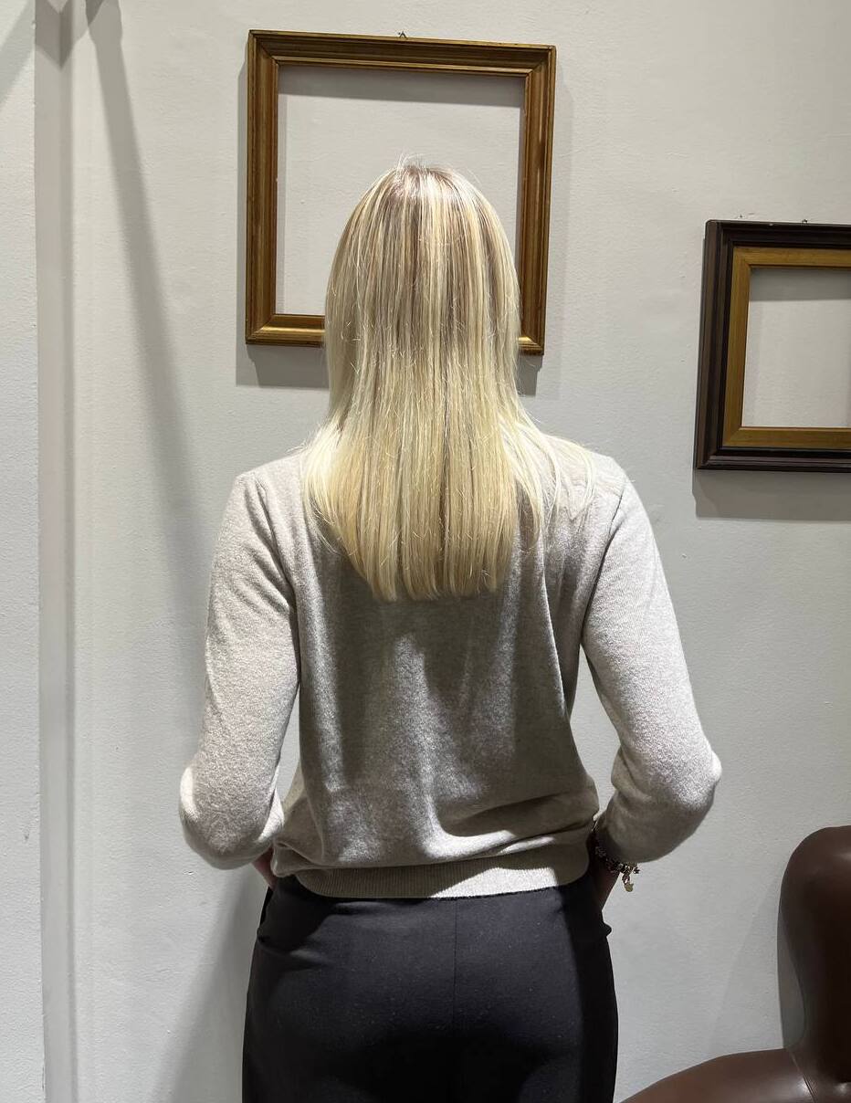 Maglioncino girocollo in maglia sottile Evelina