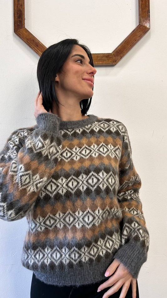 Maglione a trama jacquard Mirelia