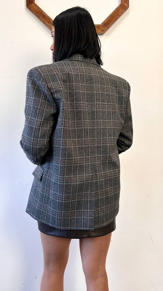 Giacca check manica 3/4 con guanti Aliva