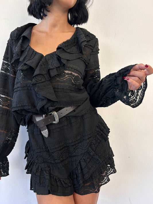 Gonna pantalone in pizzo Lobelia