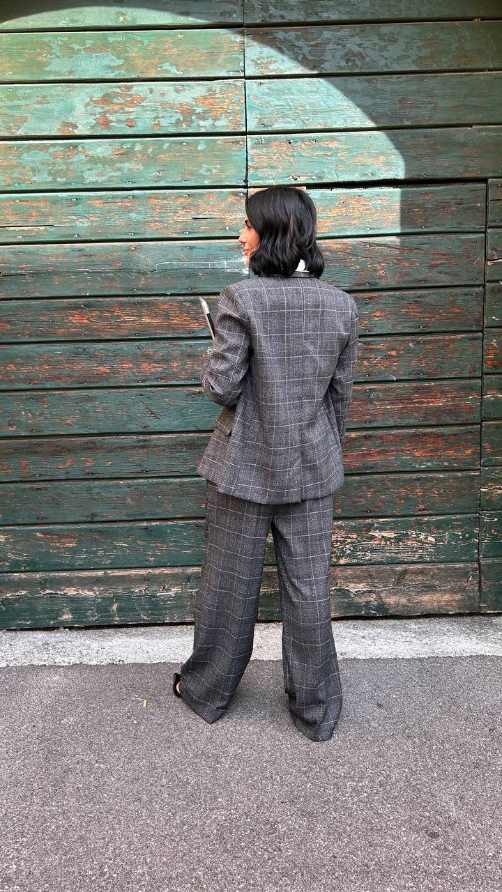 Giacca collo a lancia check Erica