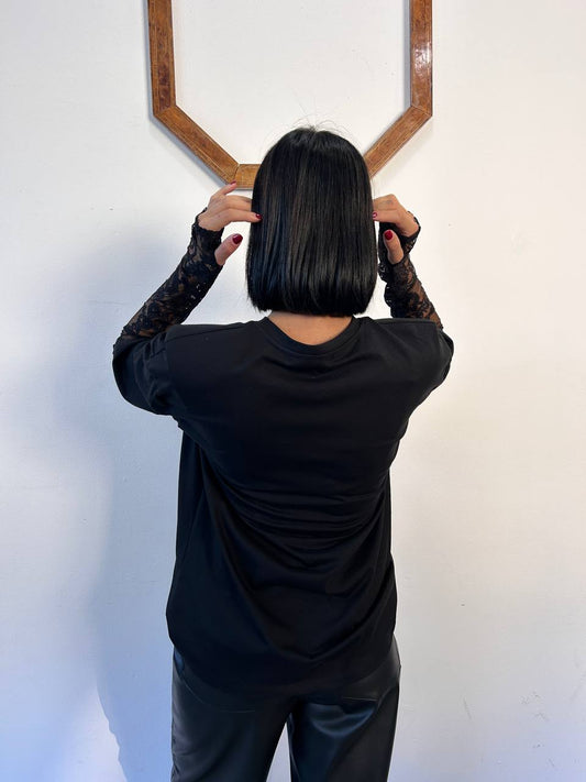 T-shirt in pizzo Goccia
