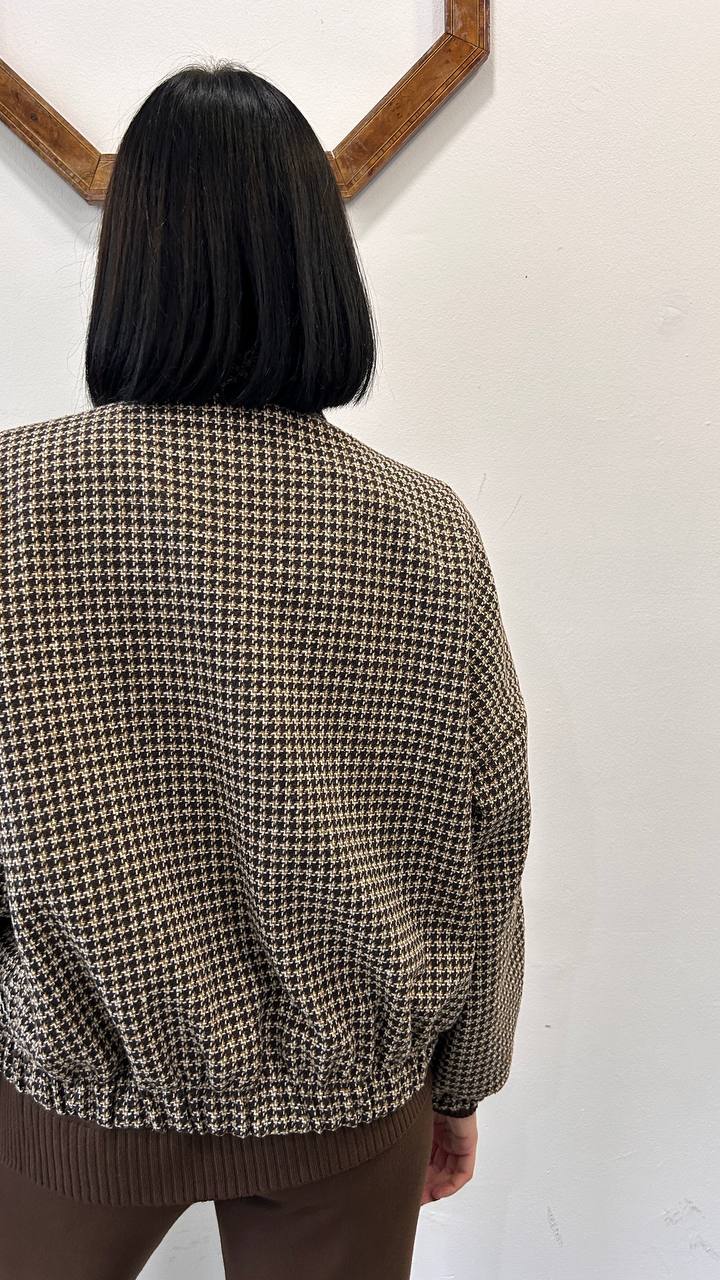 Bomber pied-de-poule Alvoria