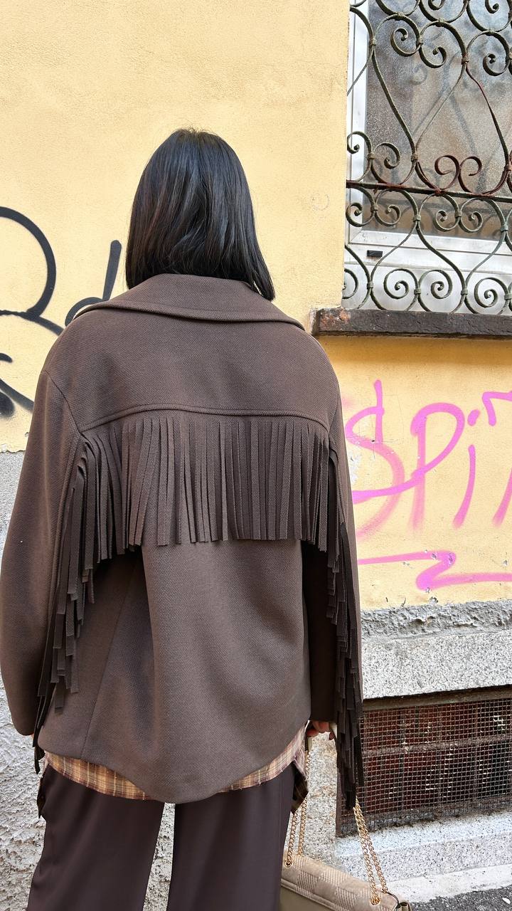 Cappottino con frange Novella