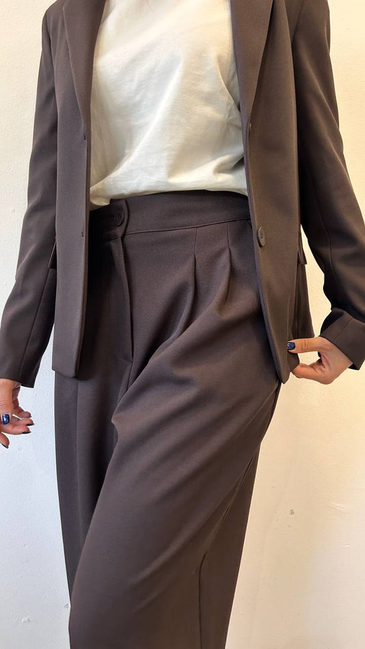 Pantaloni carrot con pinces Melia