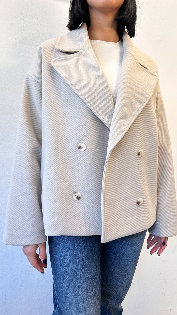 Cappotto corto a doppio petto Mariva