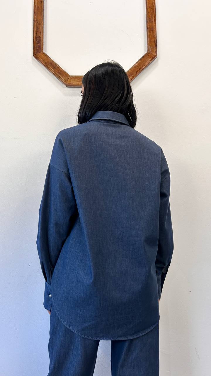 Camicia oversize in denim Elira