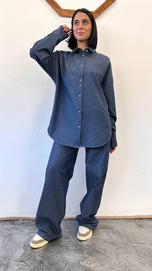 Camicia oversize in denim Elira