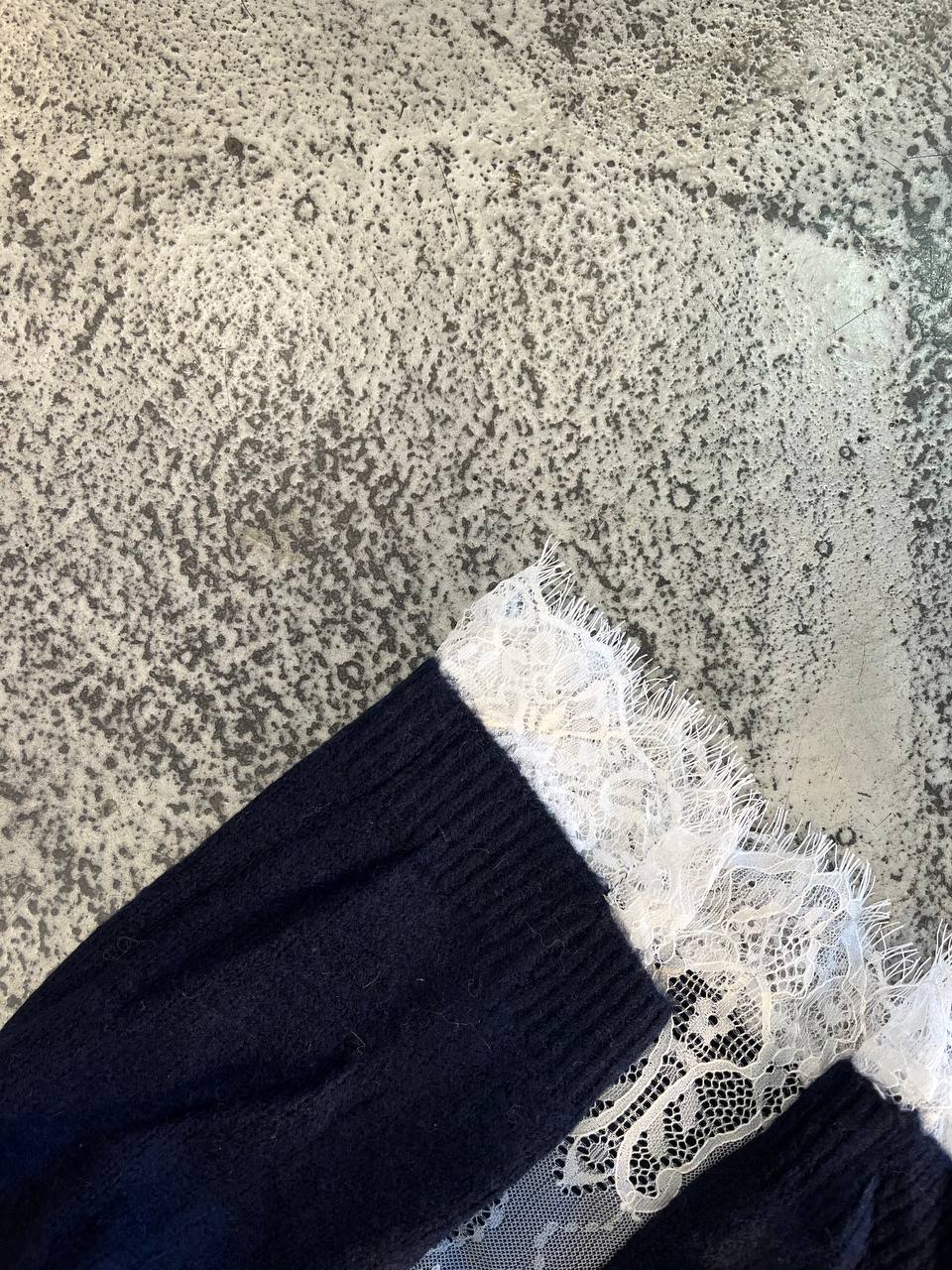 Maglione girocollo con dettagli in pizzo Celia