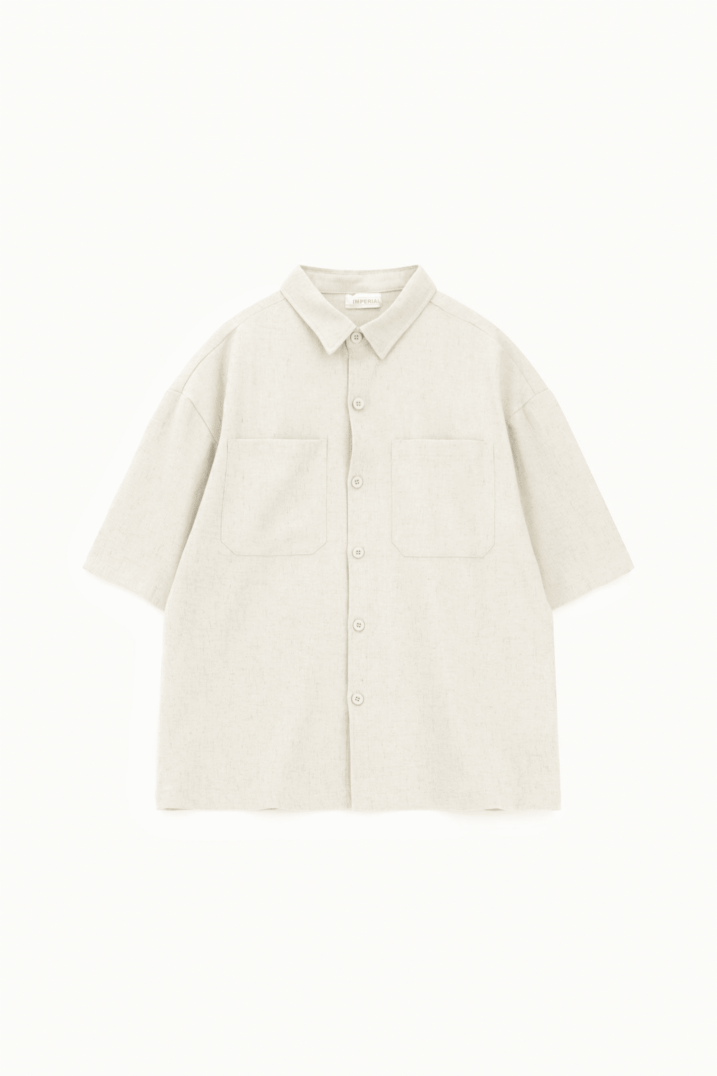 Camicia manica corta tasche frontali regular-fit