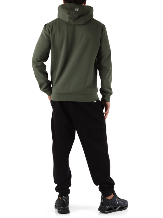 Tuta con cappuccio Core Identity in misto cotone