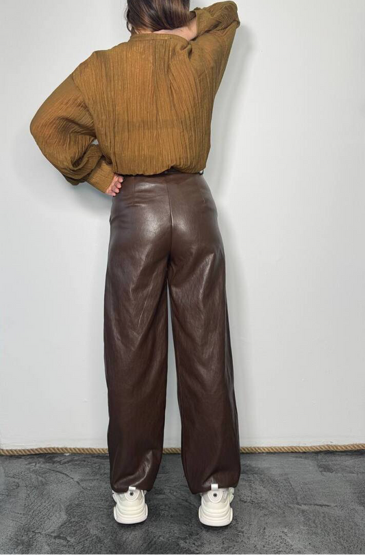 Pantaloni in similpelle Sol