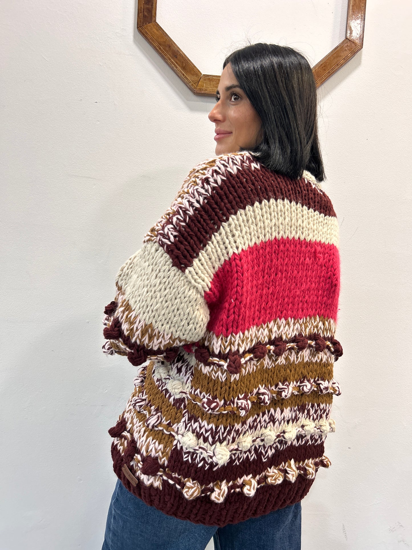 Maxi cardigan in maglia Stella