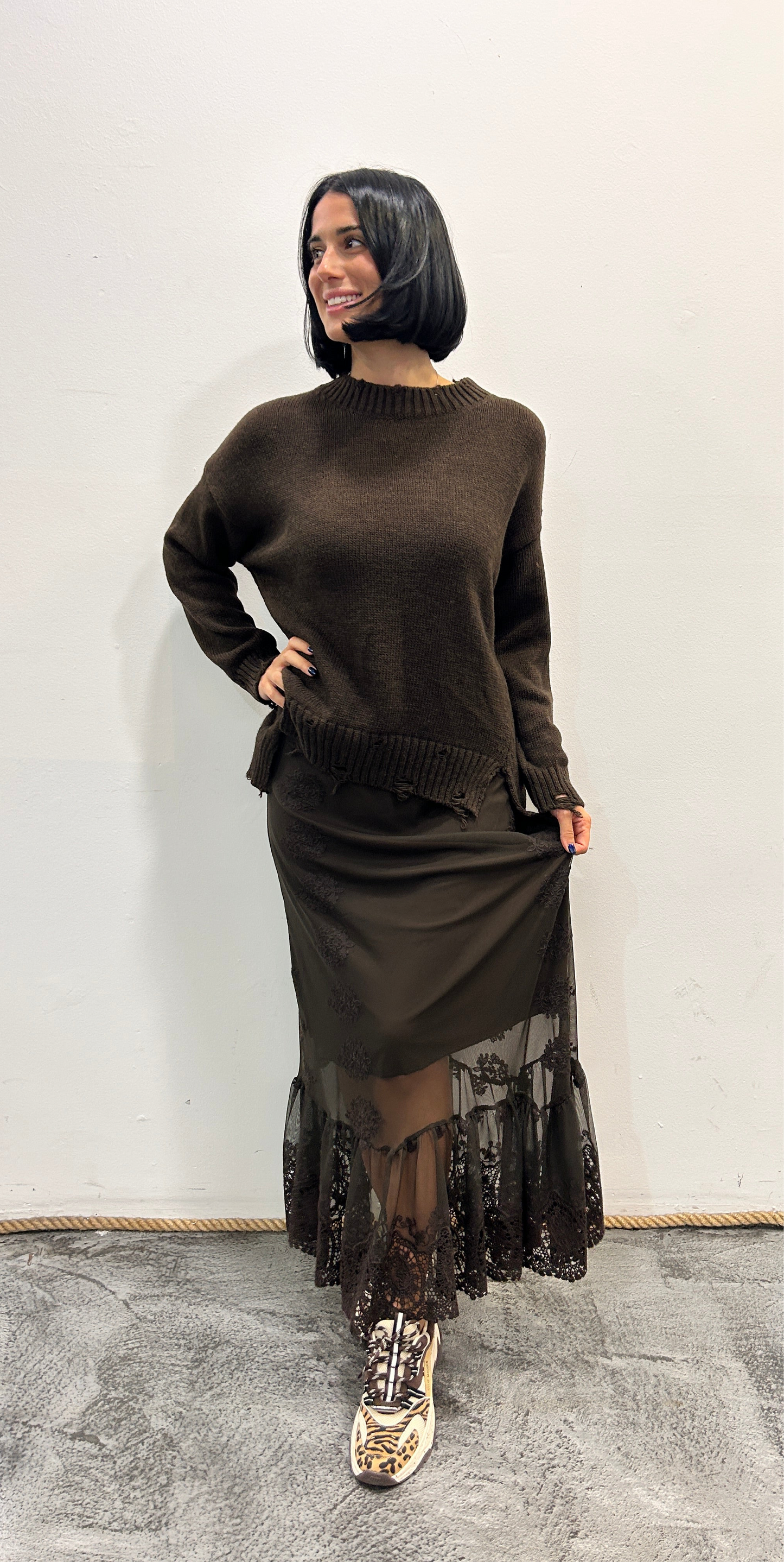 Gonna lunga in pizzo Rovena