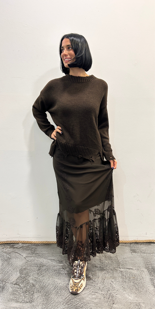 Gonna lunga in pizzo Rovena