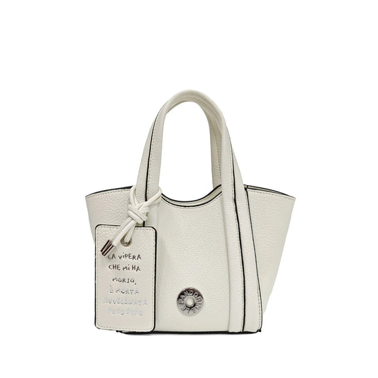 Shopping bag mini Vicky con tag decorativo