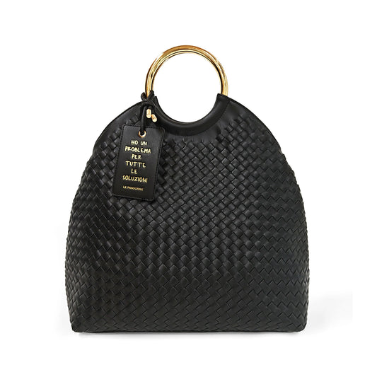 Borsa a mano Aurora con manico a cerchio