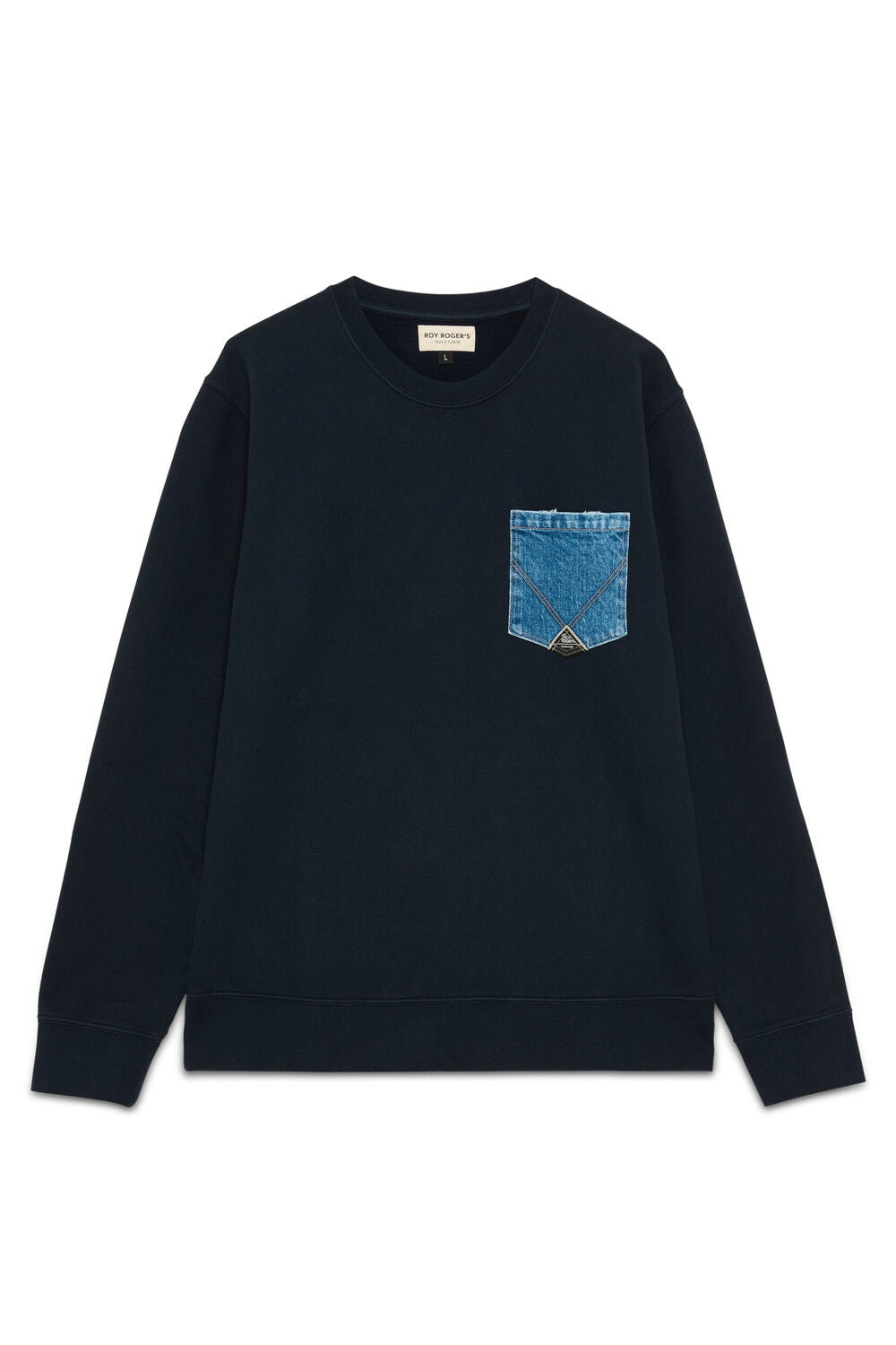 Crew Neck Pocket Sweater brushed