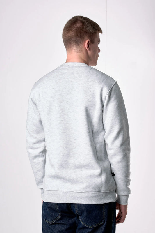 Felpa Girocollo con stampa Teddy e ricamo in tessuto