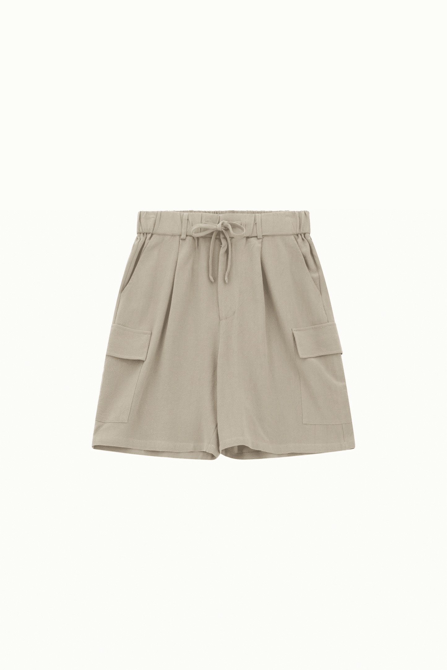 Bermuda cargo con tasche laterali e cintura