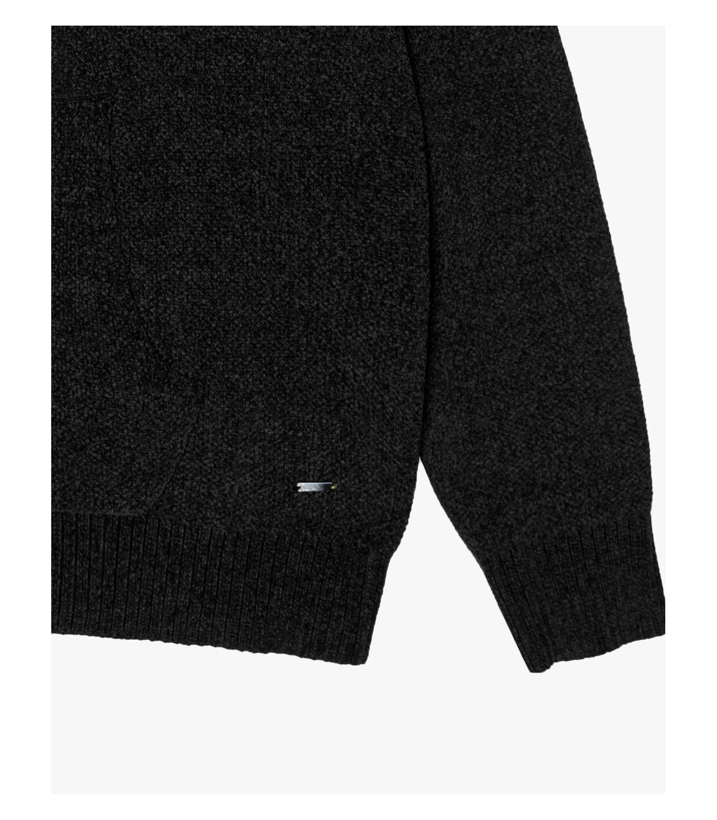 Felpa in ciniglia con cappuccio