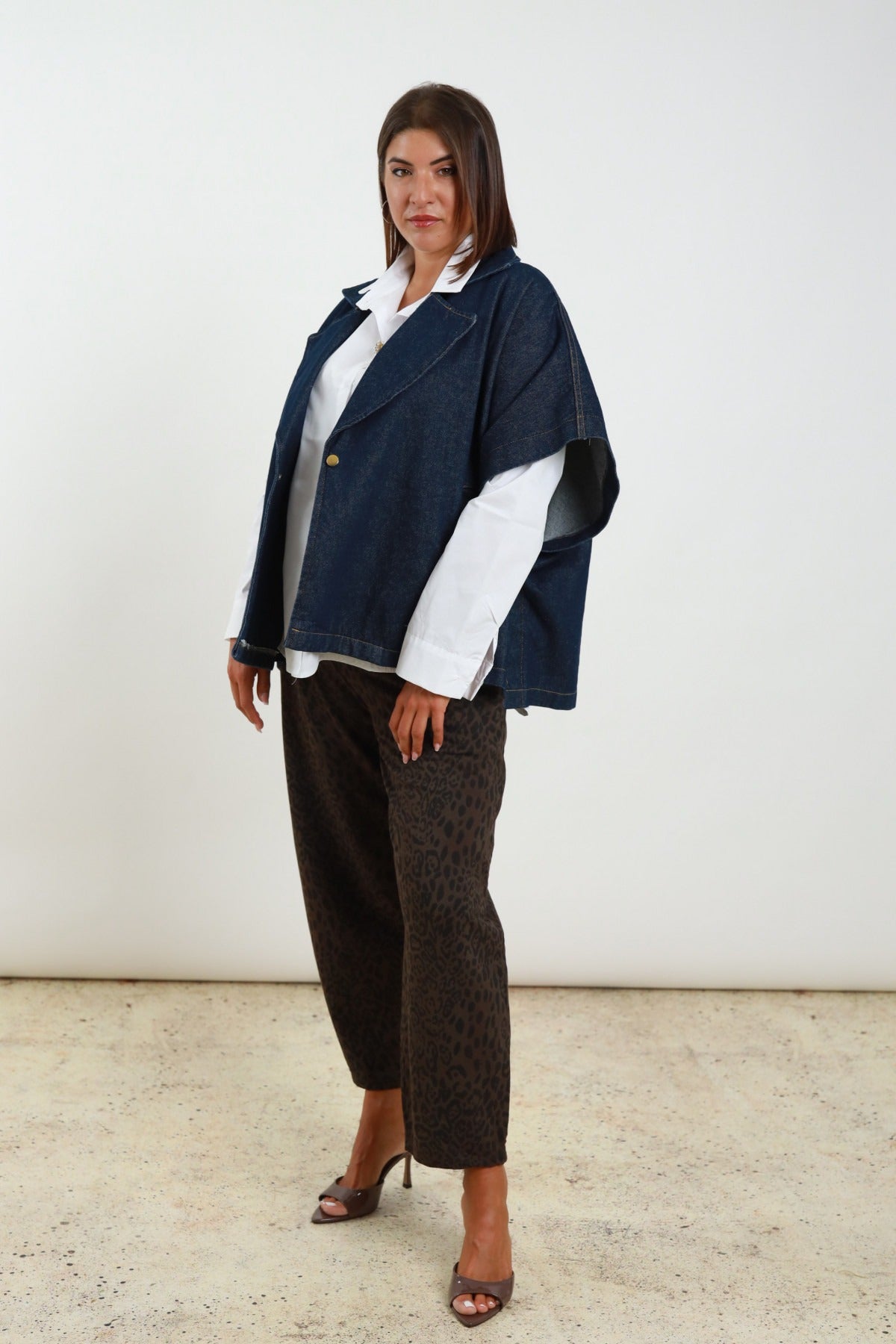 Kimono jeans curvy Ibisco