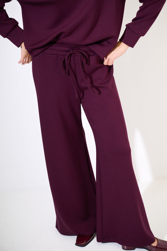 Panta palazzo con elastico e laccio Vinca