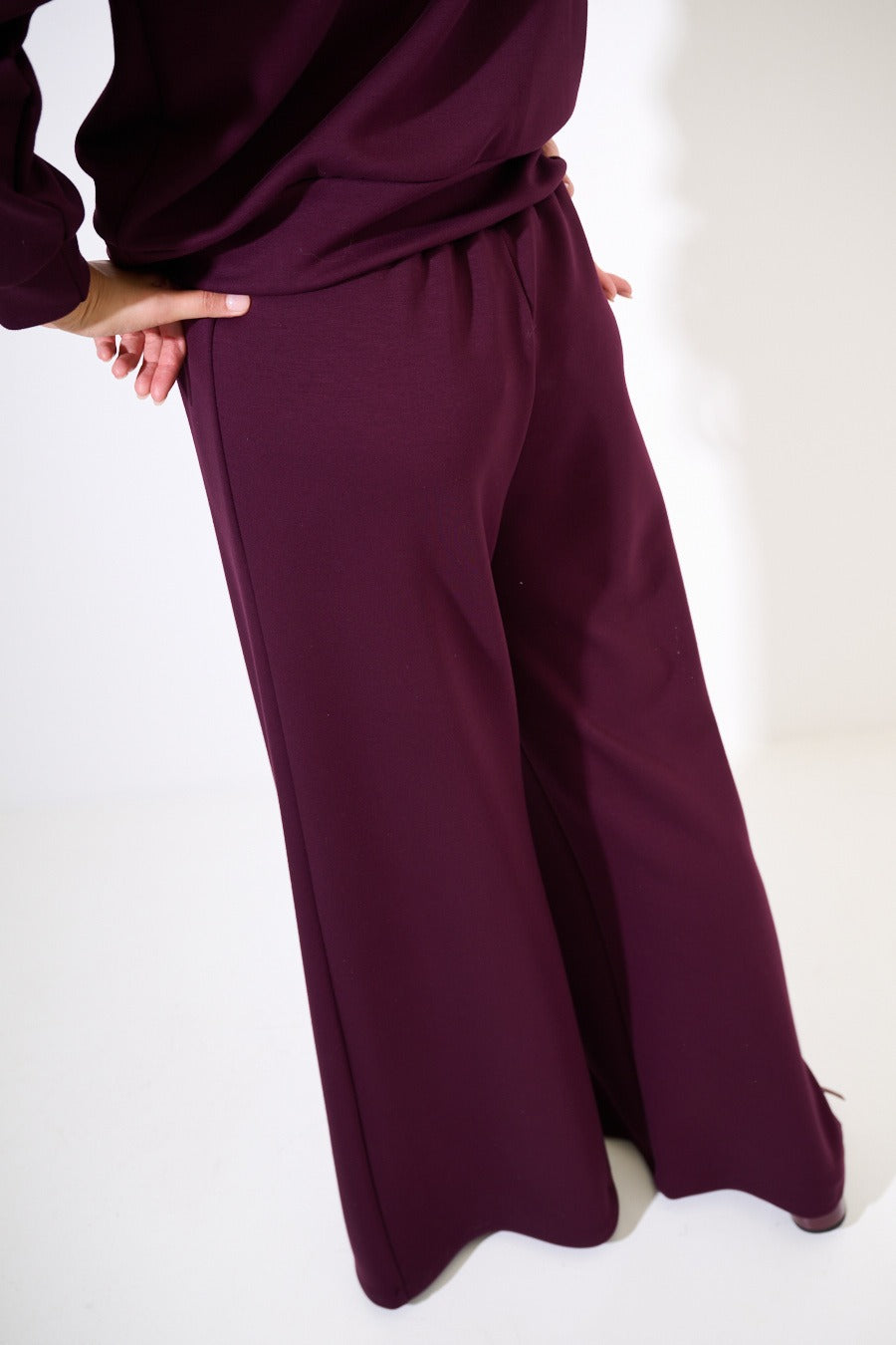 Panta palazzo con elastico e laccio Vinca