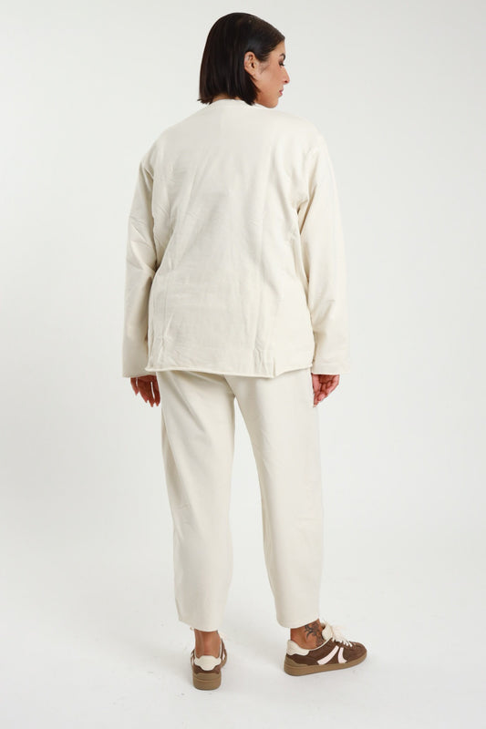 Completo tuta felpa curvy Olviana