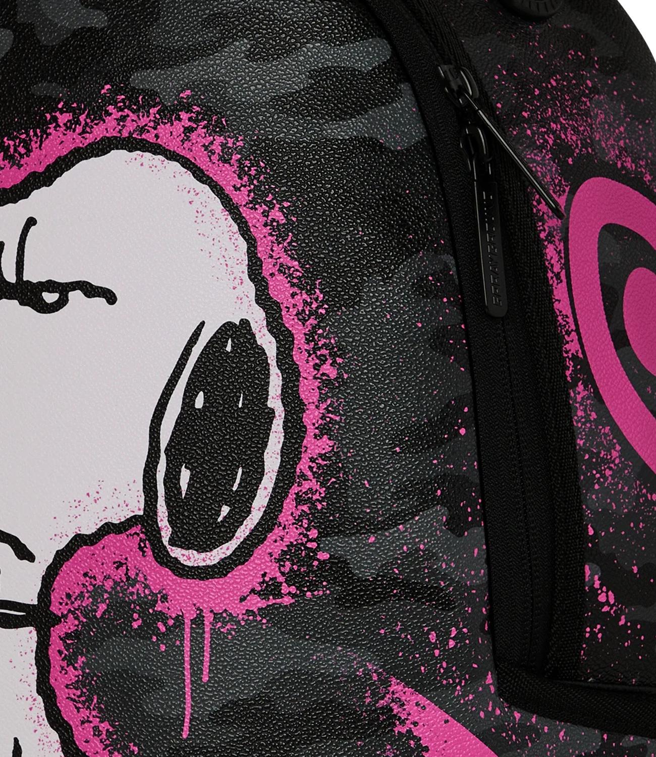 Zaino PEANUTS SNOOPY PINK STENCIL DLXSV