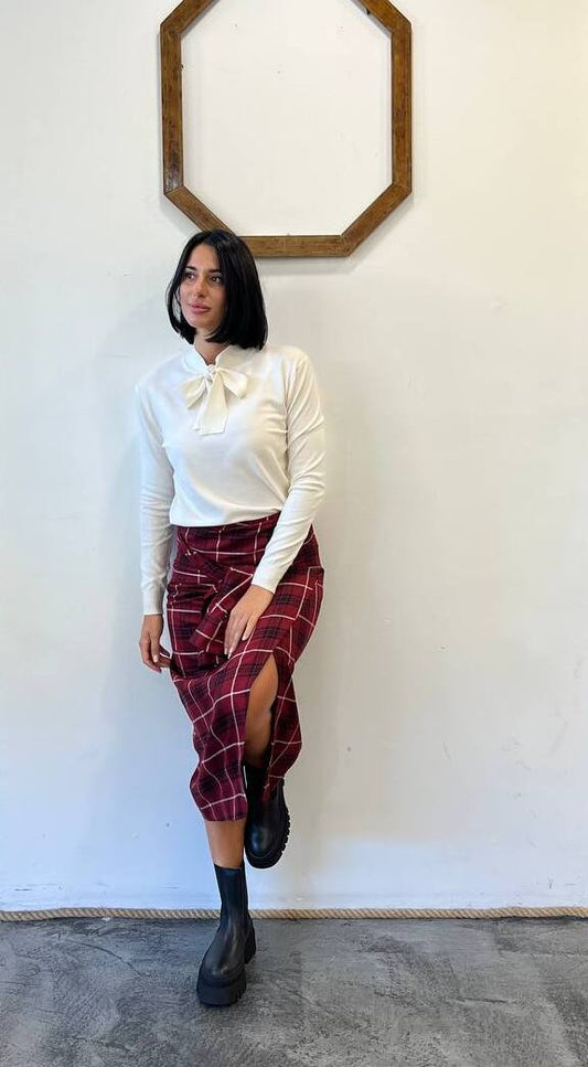 Maglia con fiocco Lillà