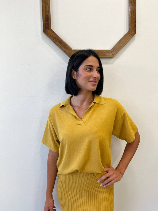 Maglietta in maglia Aquilegia