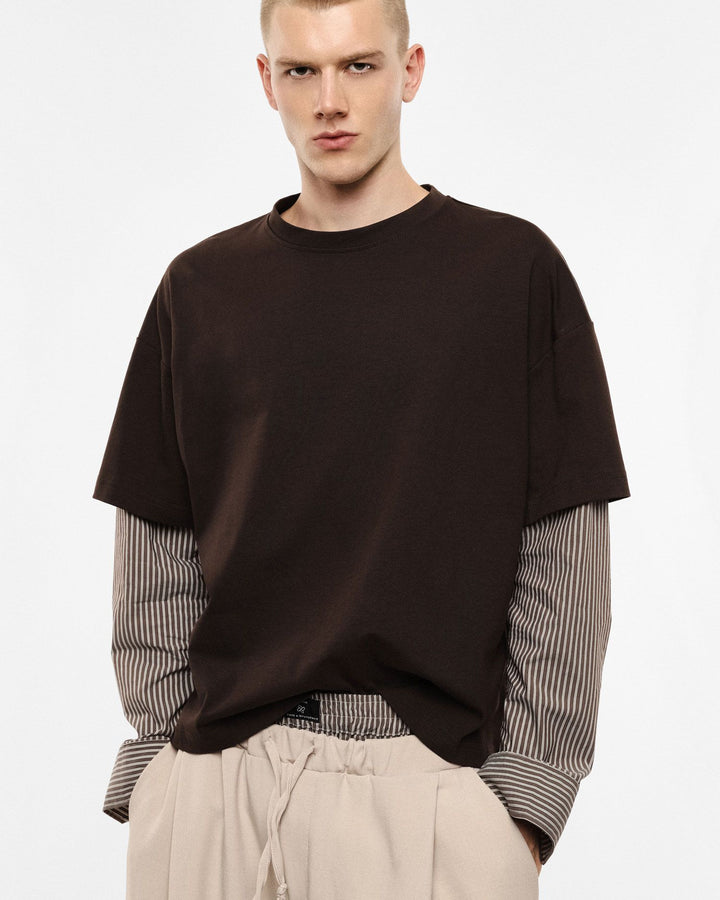 T-shirt manica camicia
