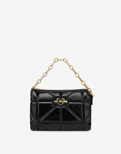 Borsa a spalla Geometric Quilted