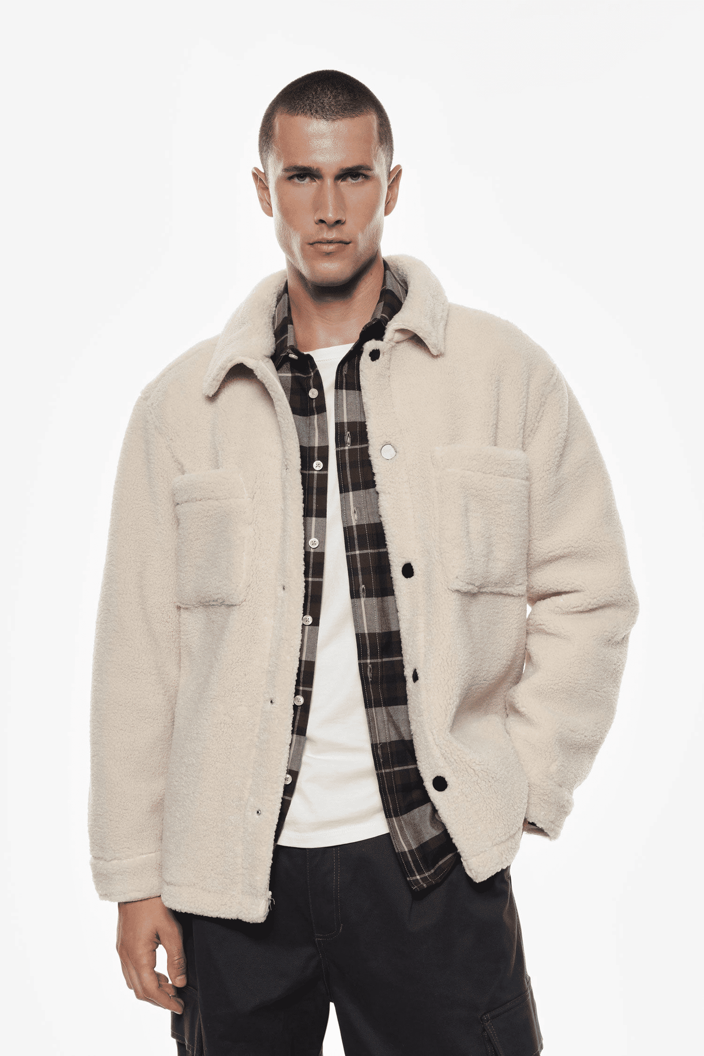 Giacca camicia con bottoni