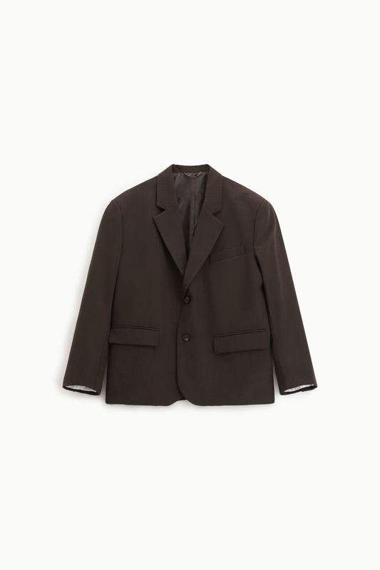 Blazer a righe con bottoni