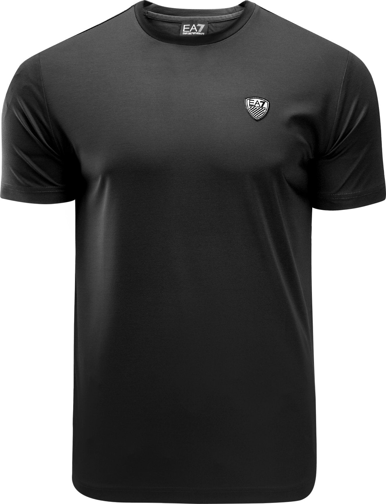 T-shirt girocollo Premium Shield in misto viscosa stretch