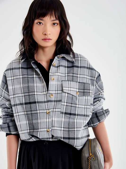 Camicia Oversized Check Nicoletta