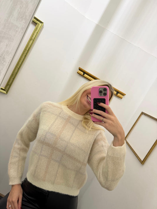 Maglione a trama lavorata Leonia