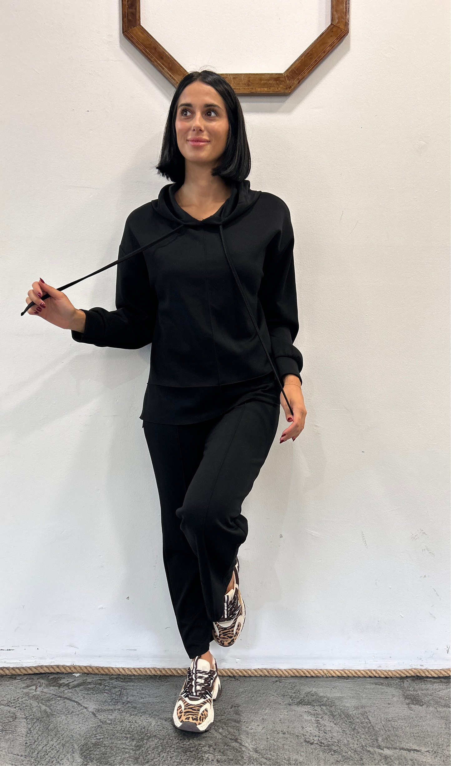 Completo tuta tessuto scuba Gardenia