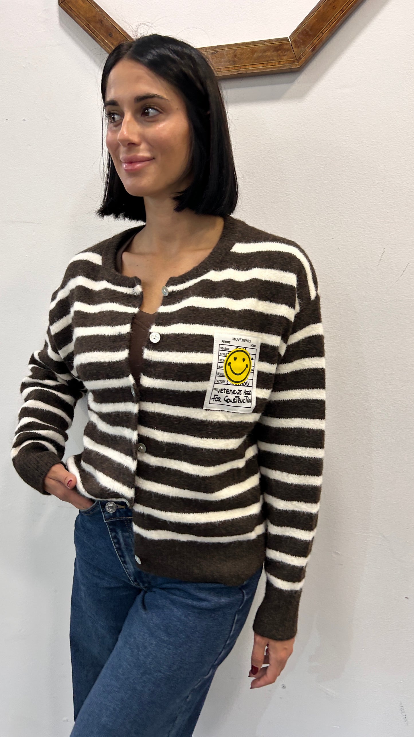 Cardigan con bottoni Ipomea