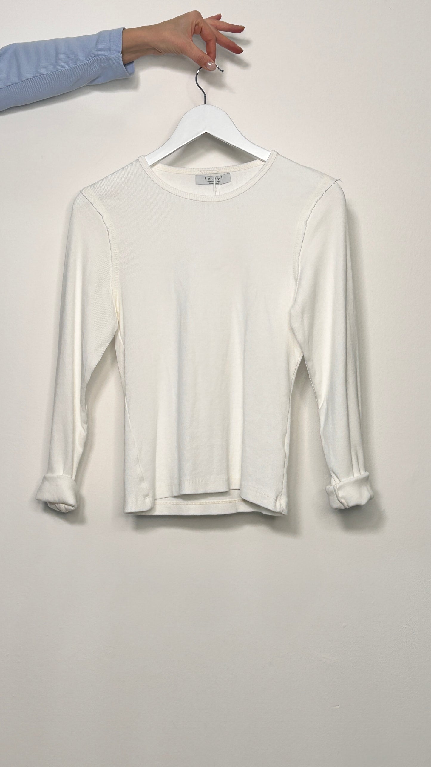 T-shirt in cotone manica lunga Ada