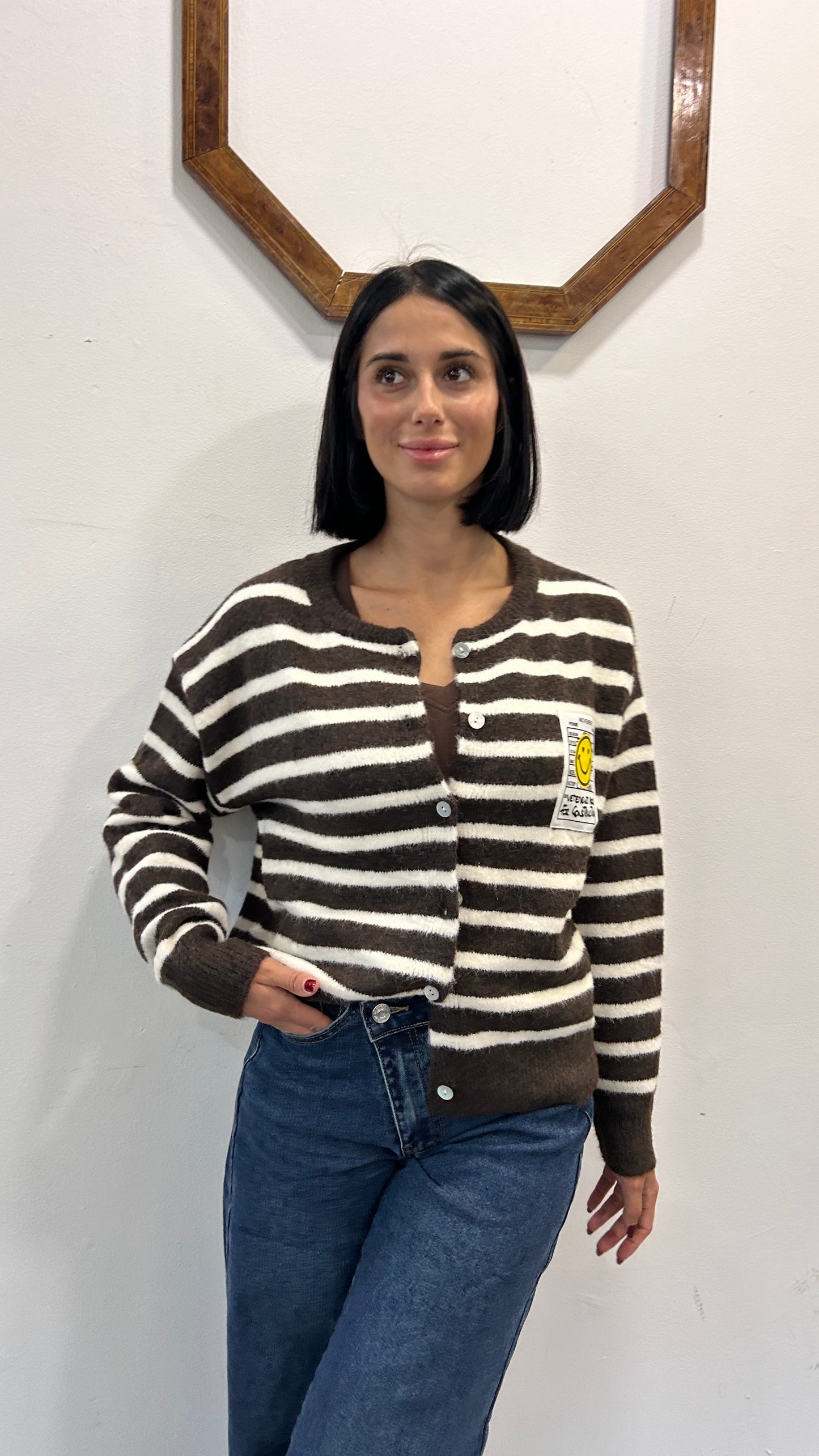 Cardigan con bottoni Ipomea