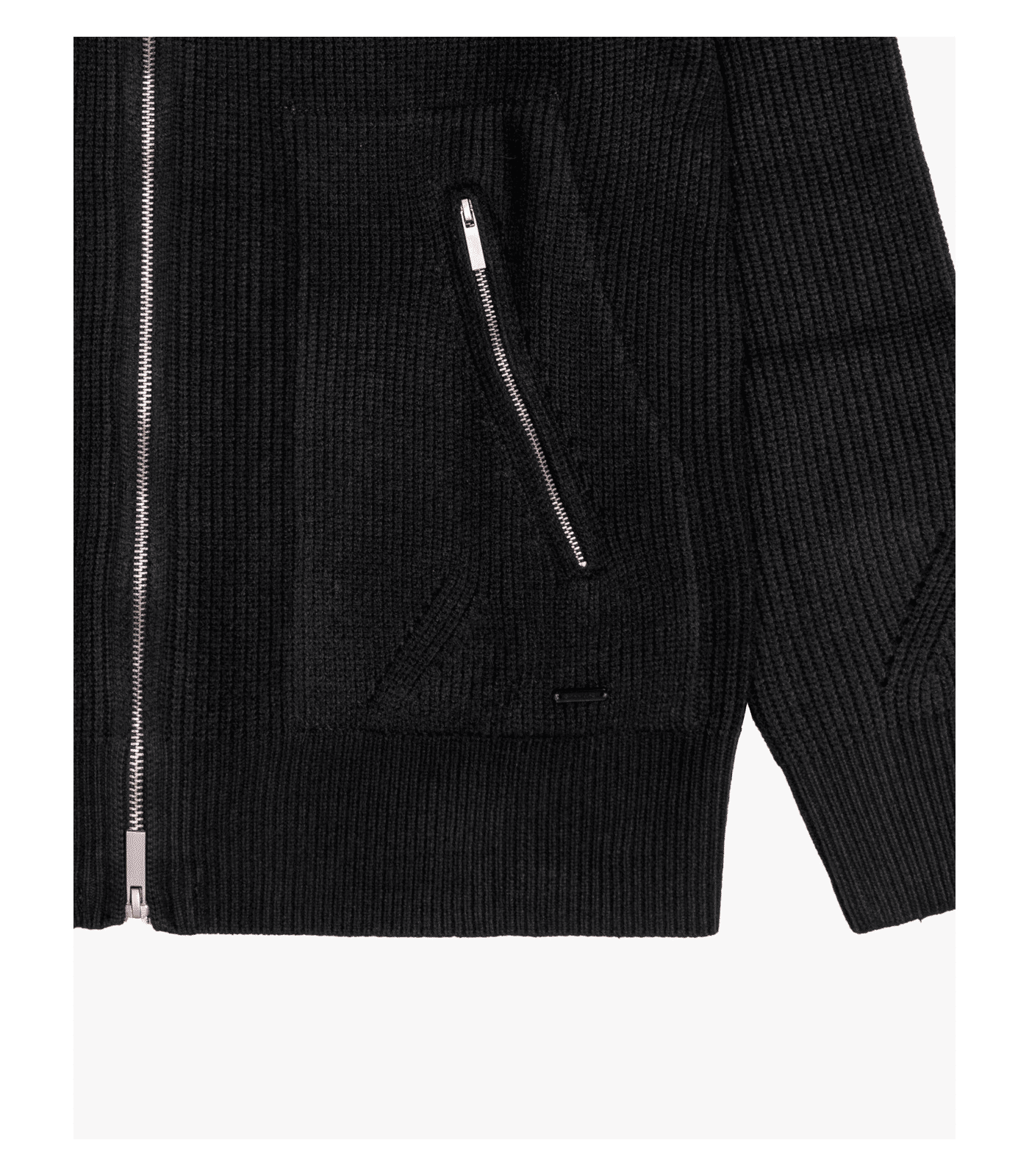 Cardigan in maglia con zip