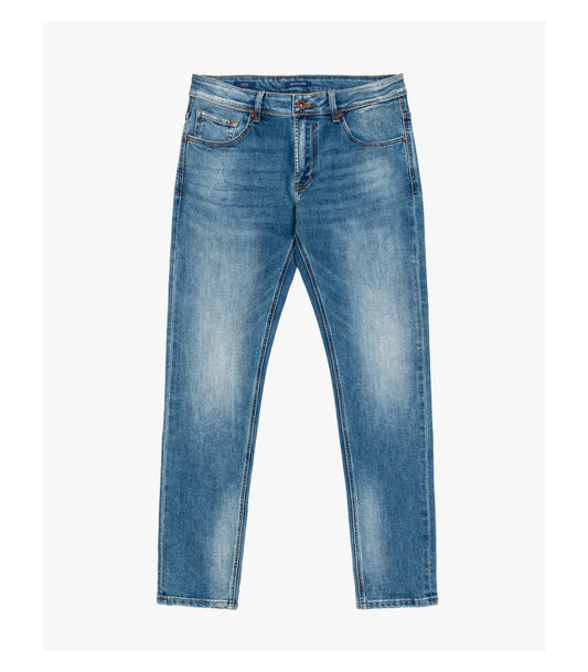 KEVIN skinny fit jeans with abrasions light wash