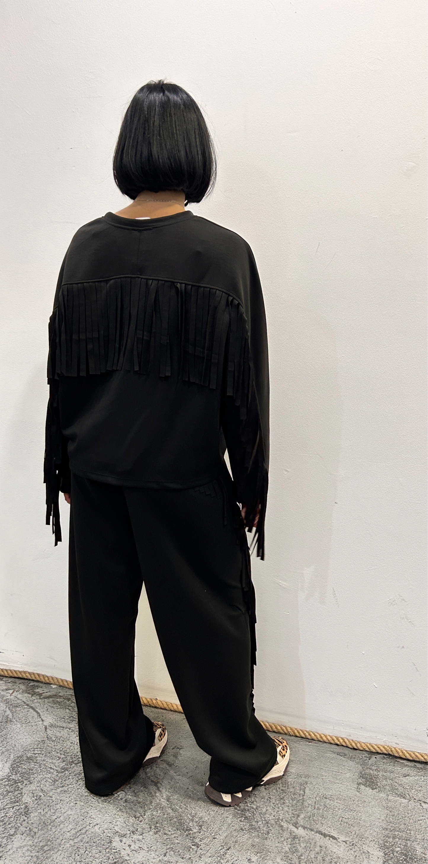 Completo tuta scuba con frange Cianci