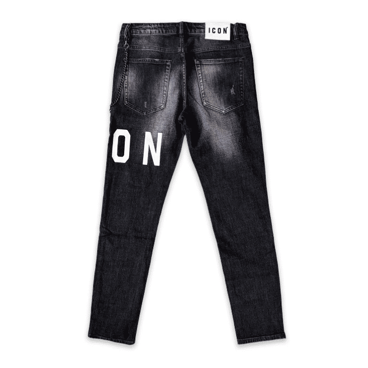 Denim con logo fronte-retro
